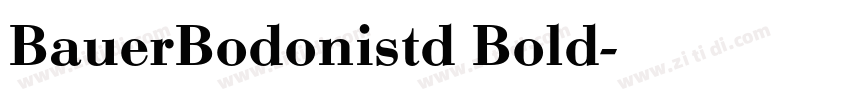 BauerBodonistd Bold字体转换